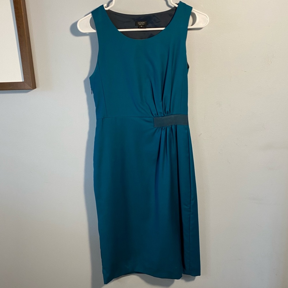 J.Crew Super 120’s Teal Dress- Size 0